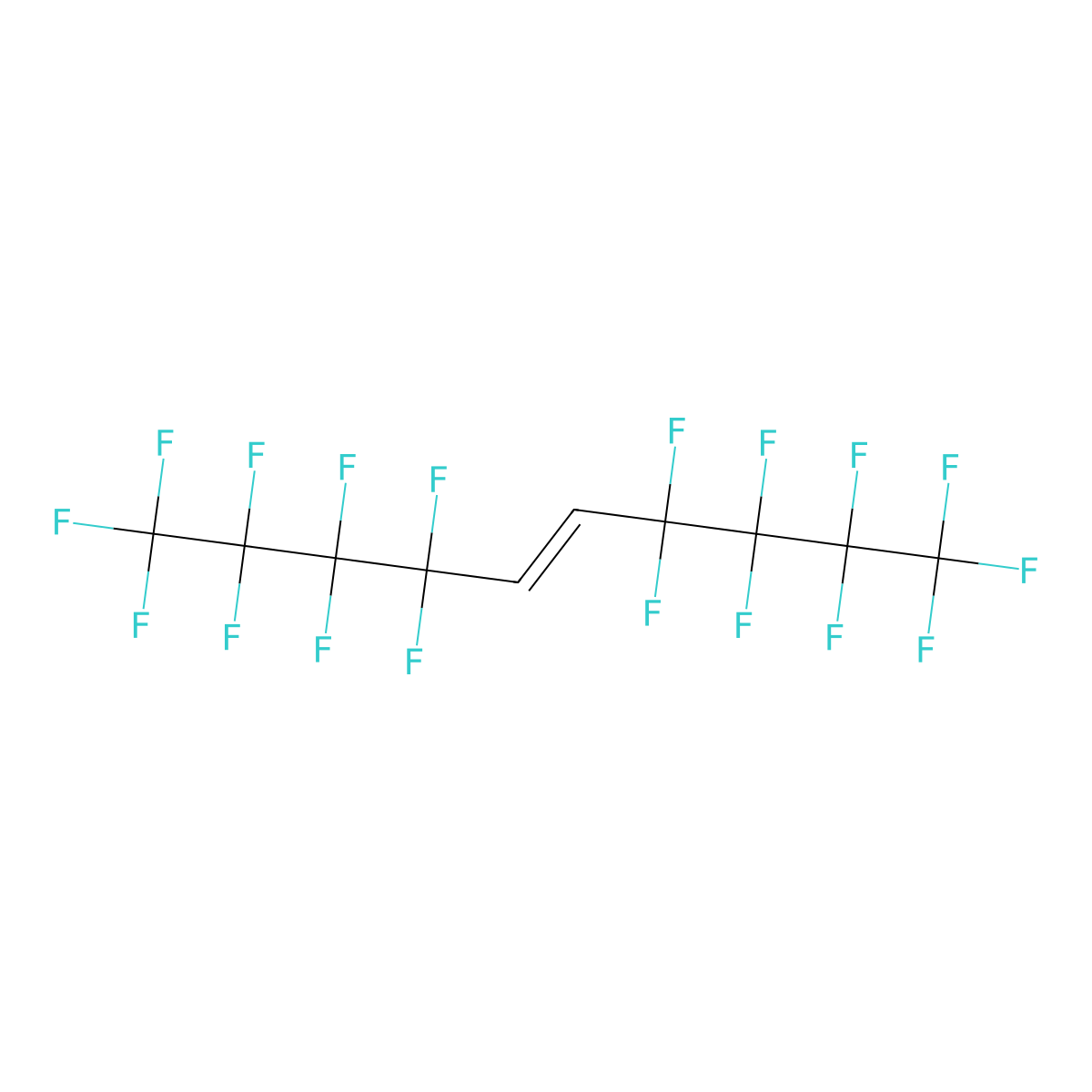 1,1,1,2,2,3,3,4,4,7,7,8,8,9,9,10,10,10-Octadecafluoro-5-decene molecular structure, CAS 84551-43-9