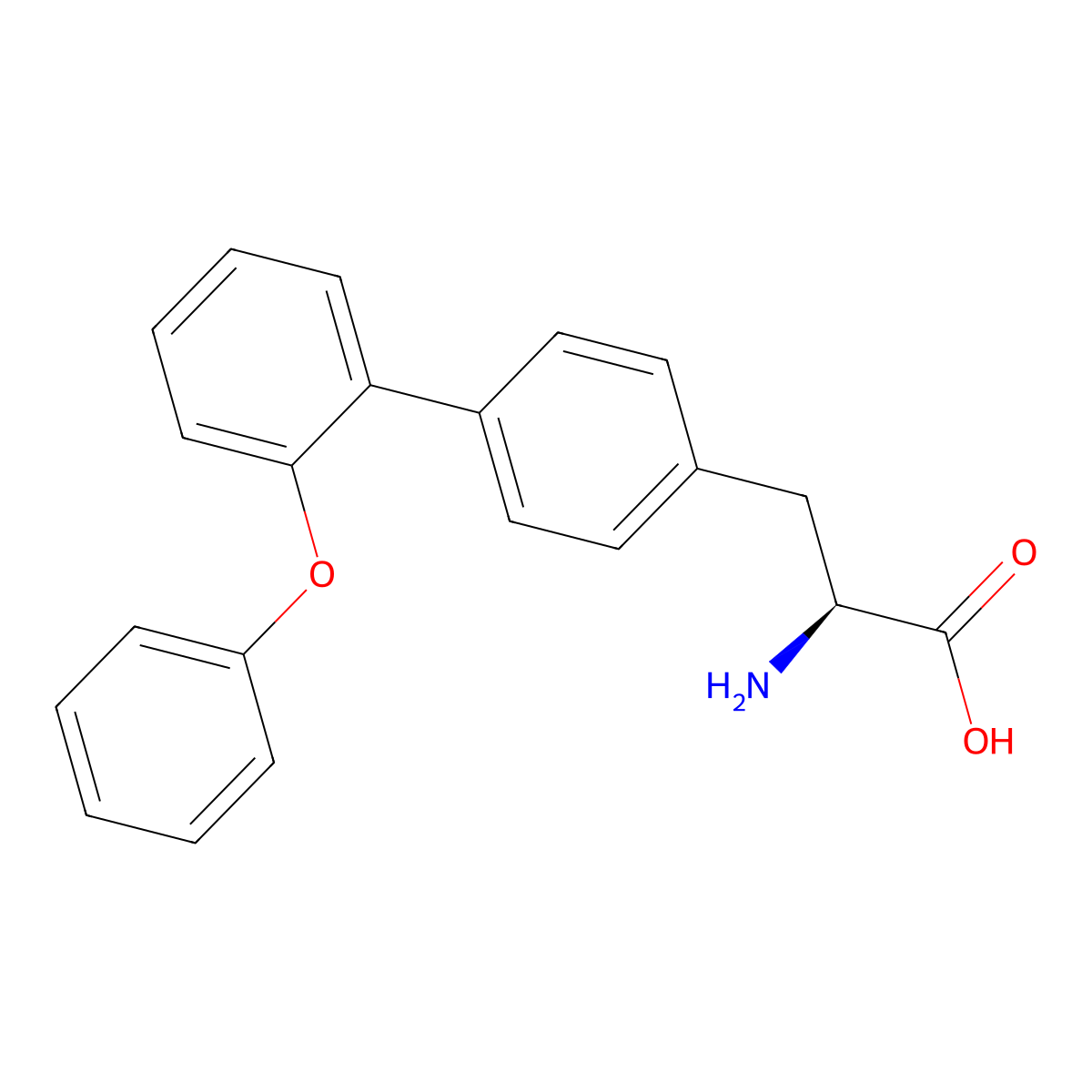 2-Phenoxy-biphenyl alanine molecular structure, CAS 845529-99-9