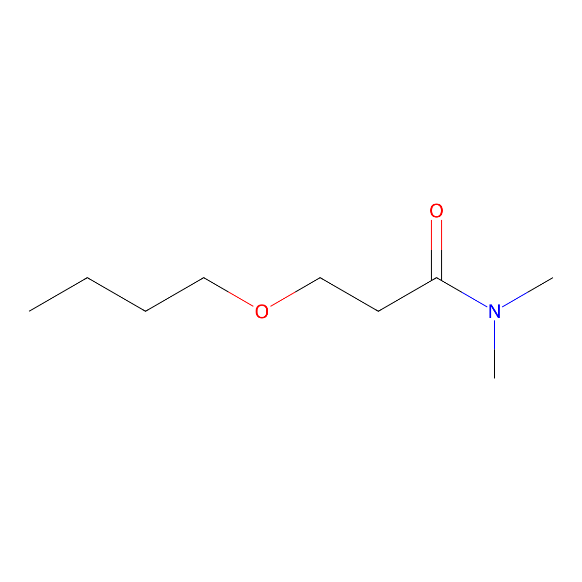 3-Butoxy-N,N-dimethylpropanamide molecular structure, CAS 845544-42-5