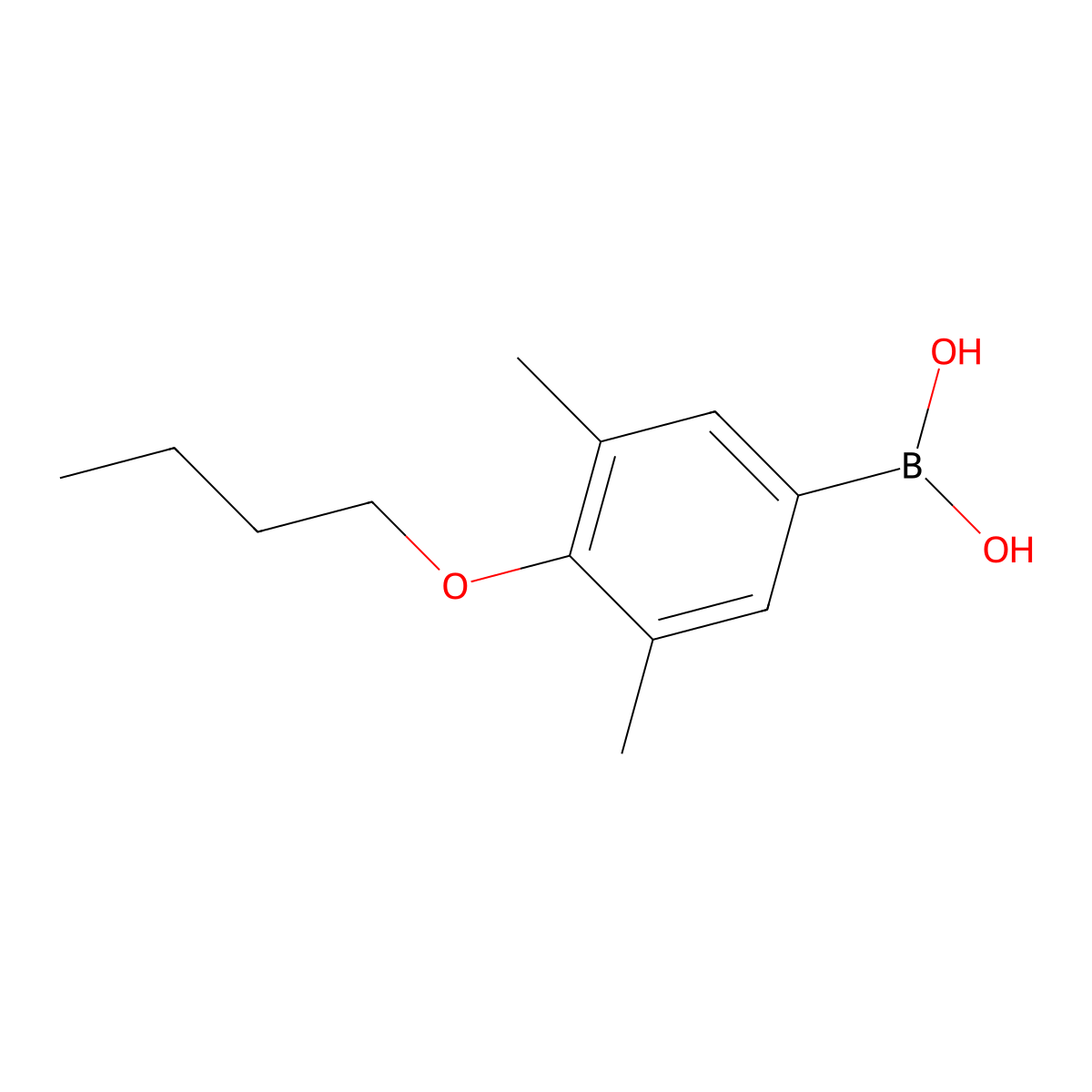 (4-Butoxy-3,5-dimethylphenyl)boronic acid molecular structure, CAS 845551-41-9
