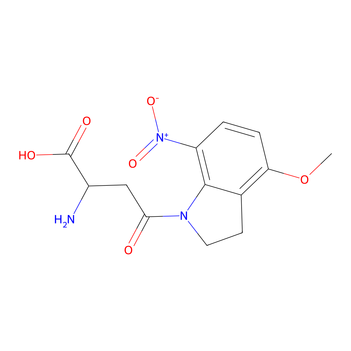 MNI-caged-D-aspartate molecular structure, CAS 845555-94-4