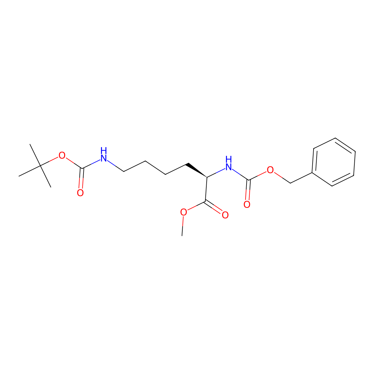 Z-D-Lys(boc)-ome molecular structure, CAS 84559-78-4