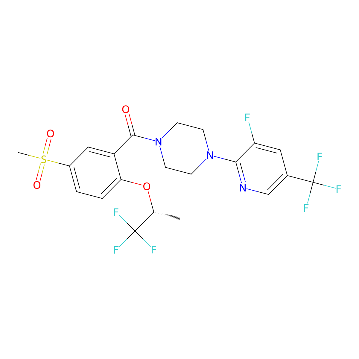 Bitopertin (R enantiomer) molecular structure, CAS 845614-12-2