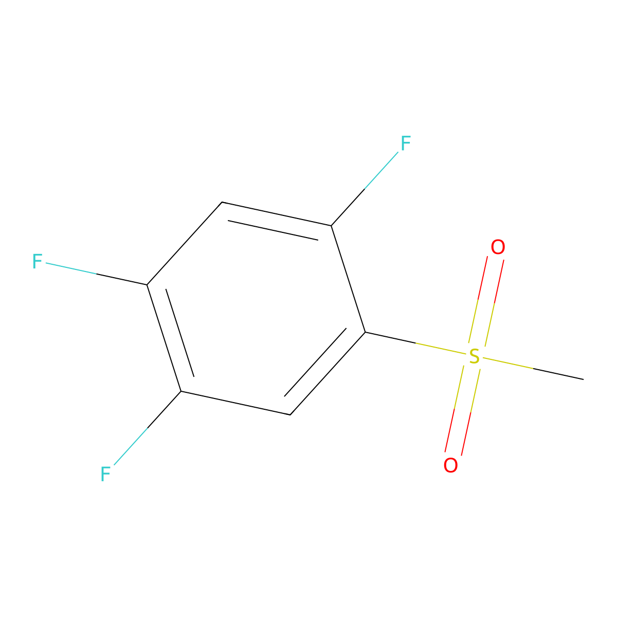 1,2,4-Trifluoro-5-(methylsulfonyl)benzene molecular structure, CAS 845616-49-1