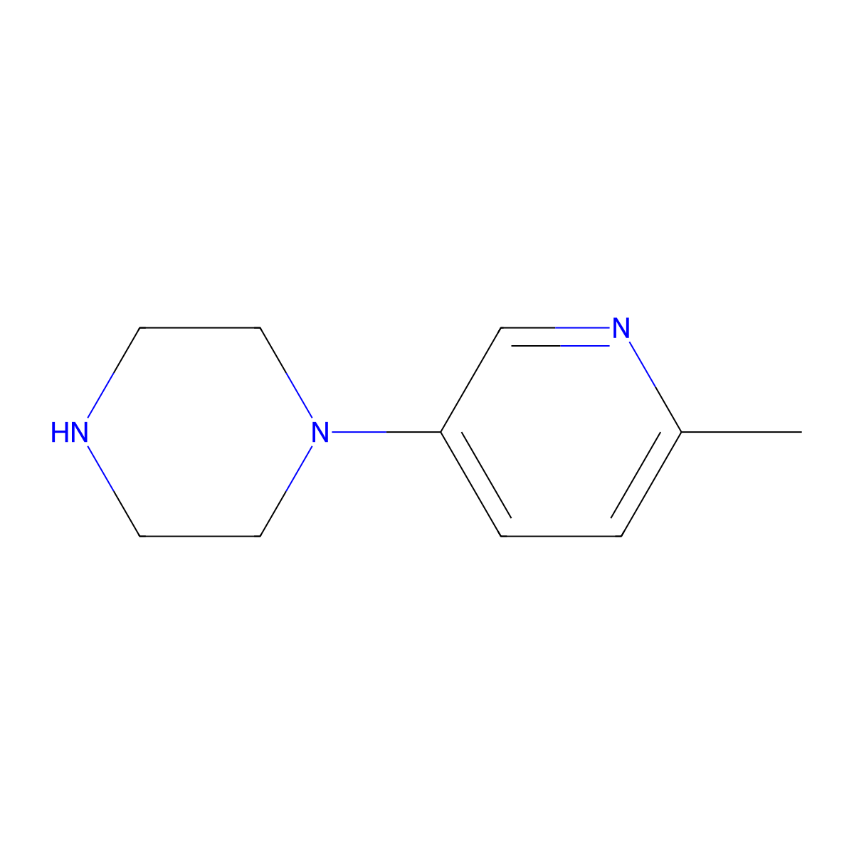 1-(6-Methylpyridin-3-YL)piperazine molecular structure, CAS 845617-33-6