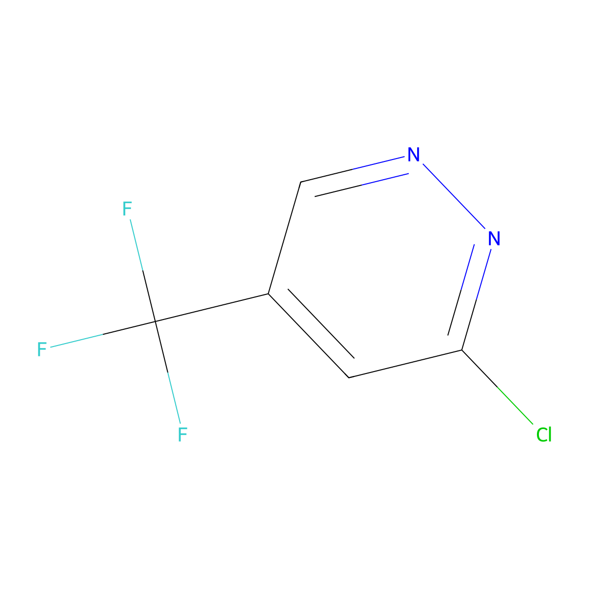 3-Chloro-5-(trifluoromethyl)pyridazine molecular structure, CAS 845617-99-4