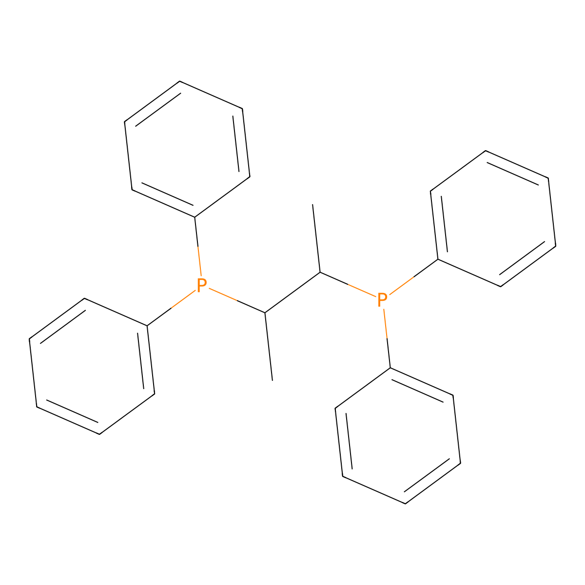 Chiraphos molecular structure, CAS 84562-13-0