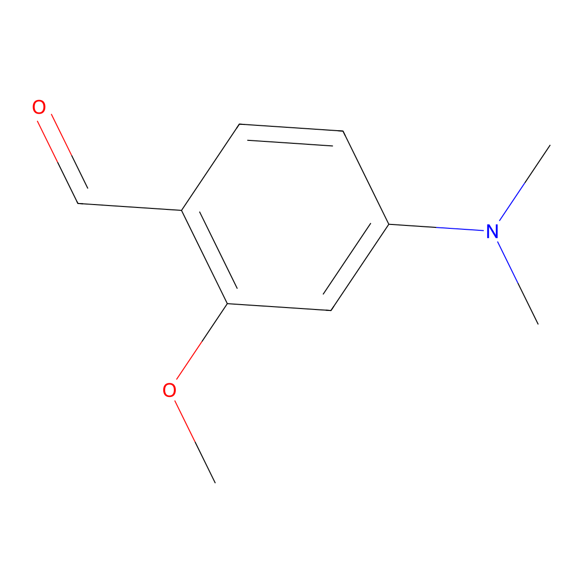 4-(Dimethylamino)-2-methoxybenzaldehyde molecular structure, CAS 84562-48-1