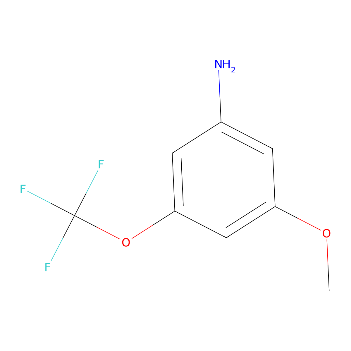 3-Methoxy-5-(trifluoromethoxy)aniline molecular structure, CAS 845626-56-4
