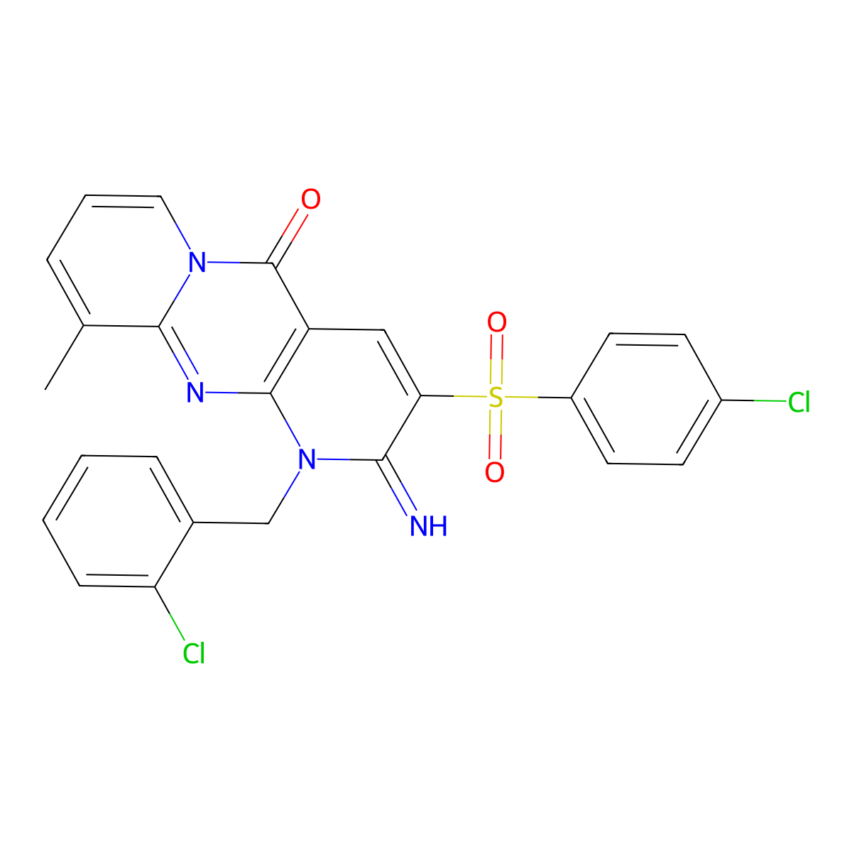 C25H18Cl2N4O3S molecular structure, CAS 845629-82-5