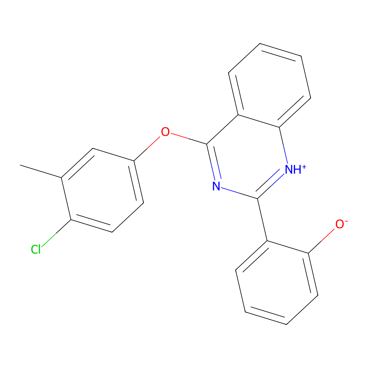 2-[4-(4-Chloro-3-methylphenoxy)-2-quinazolinyl]phenol molecular structure, CAS 845634-98-2