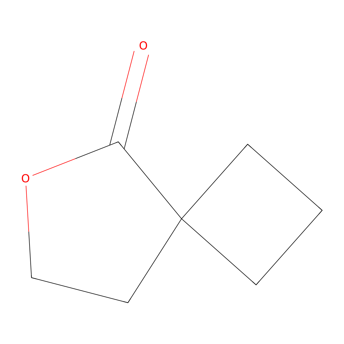 6-Oxaspiro[3.4]octan-5-one molecular structure, CAS 84565-26-4