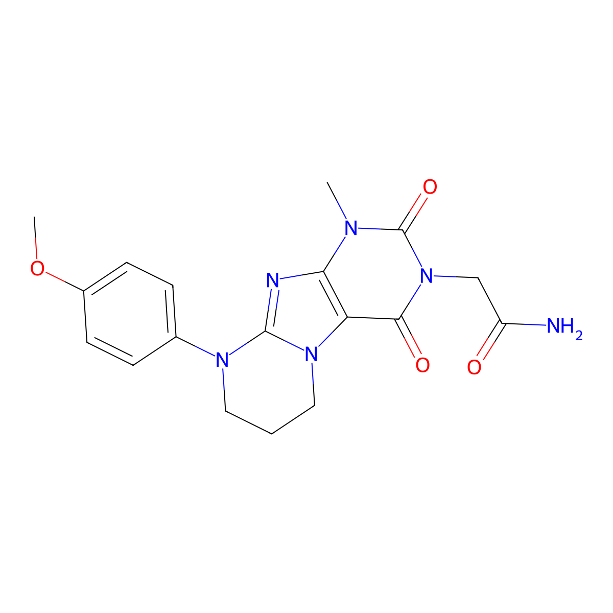 2-[9-(4-methoxyphenyl)-1-methyl-2,4-dioxo-7,8-dihydro-6H-purino[7,8-a]pyrimidin-3-yl]acetamide molecular structure, CAS 845668-55-5