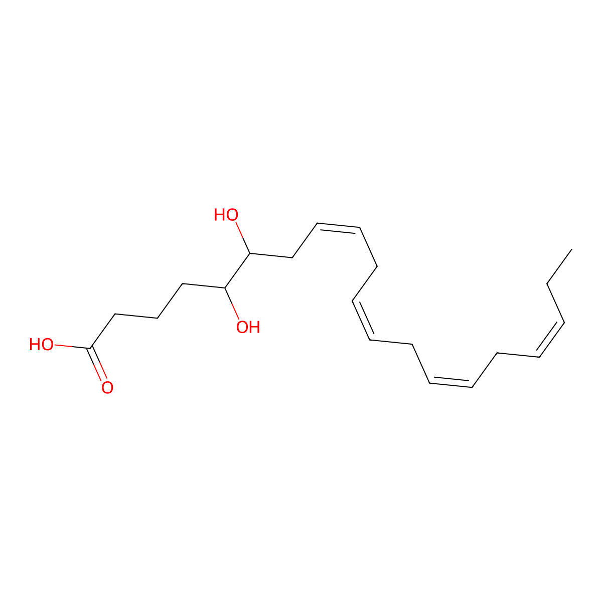 5,6-DiHETE molecular structure, CAS 845673-97-4