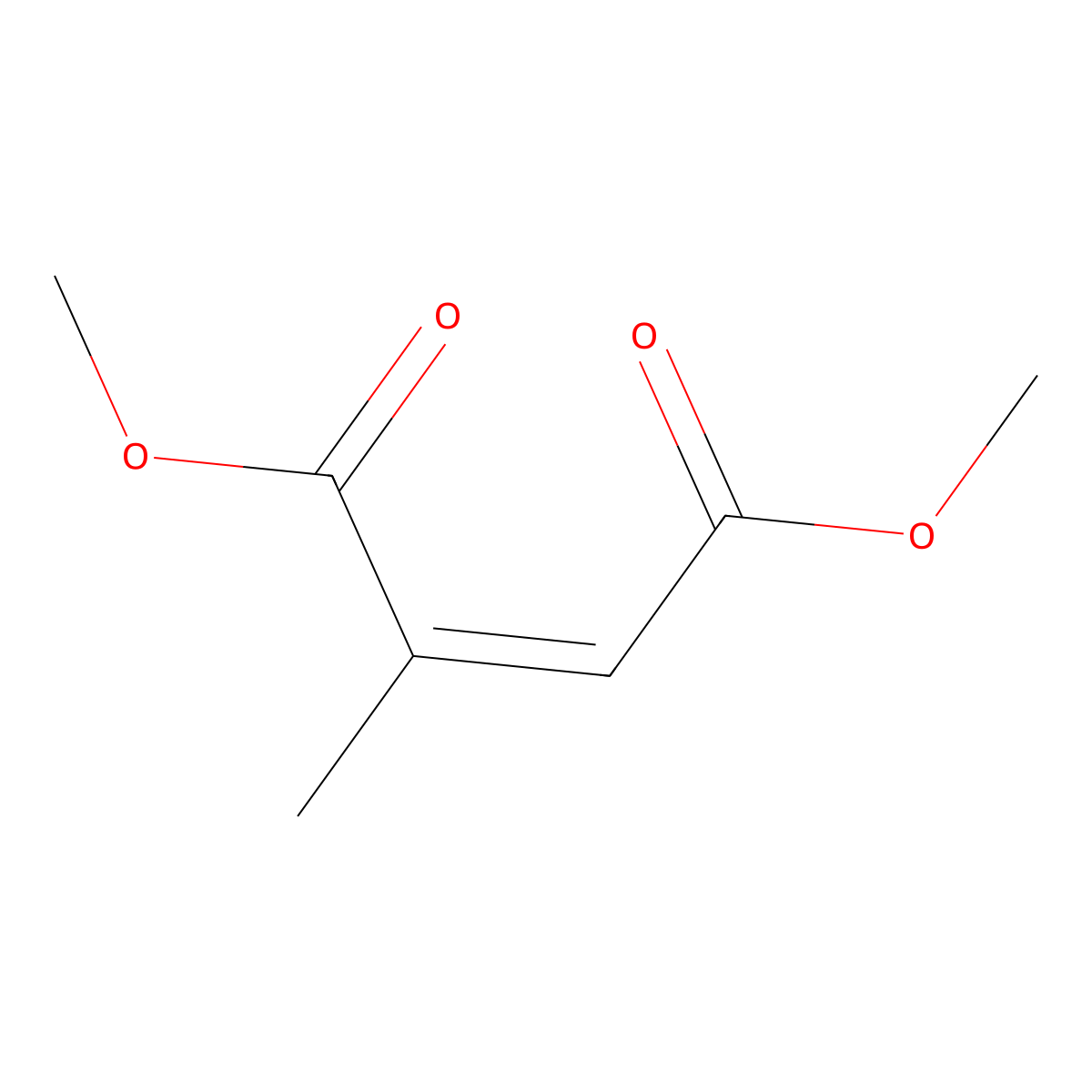 Citraconic acid dimethyl ester molecular structure, CAS 84569-14-2