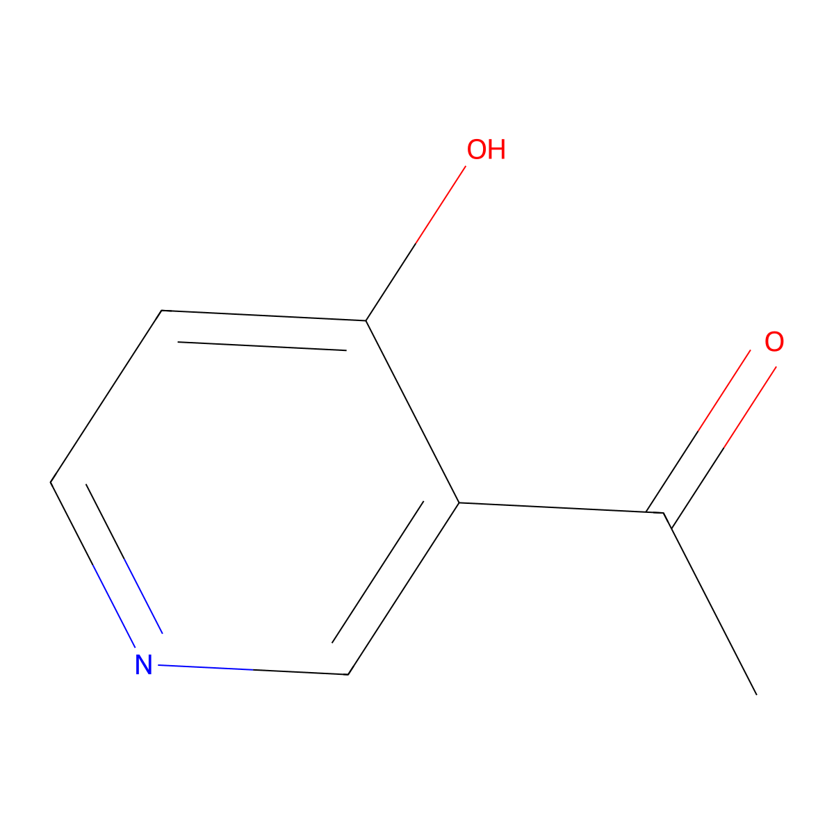 1-(4-Hydroxypyridin-3-yl)ethan-1-one molecular structure, CAS 84574-33-4
