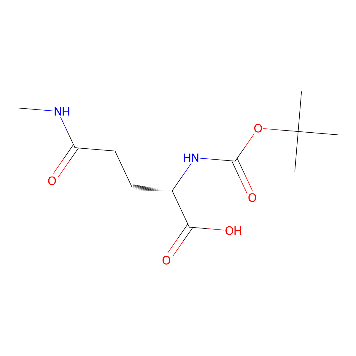 N2-Boc-N5-methyl-L-glutamine molecular structure, CAS 84575-51-9