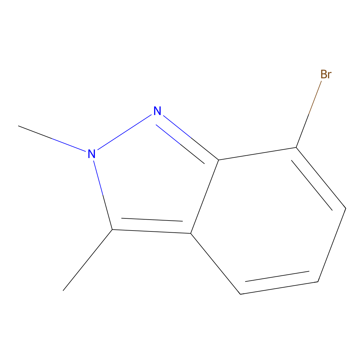 7-Bromo-2,3-dimethyl-2H-indazole molecular structure, CAS 845751-62-4