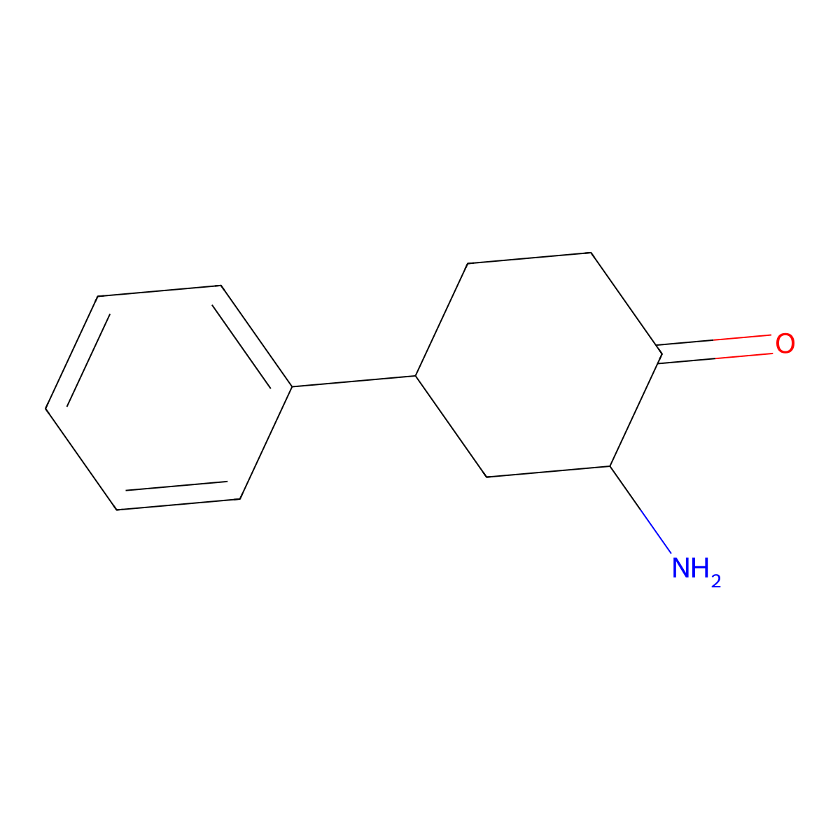 2-Amino-4-phenylcyclohexan-1-one molecular structure, CAS 845774-61-0