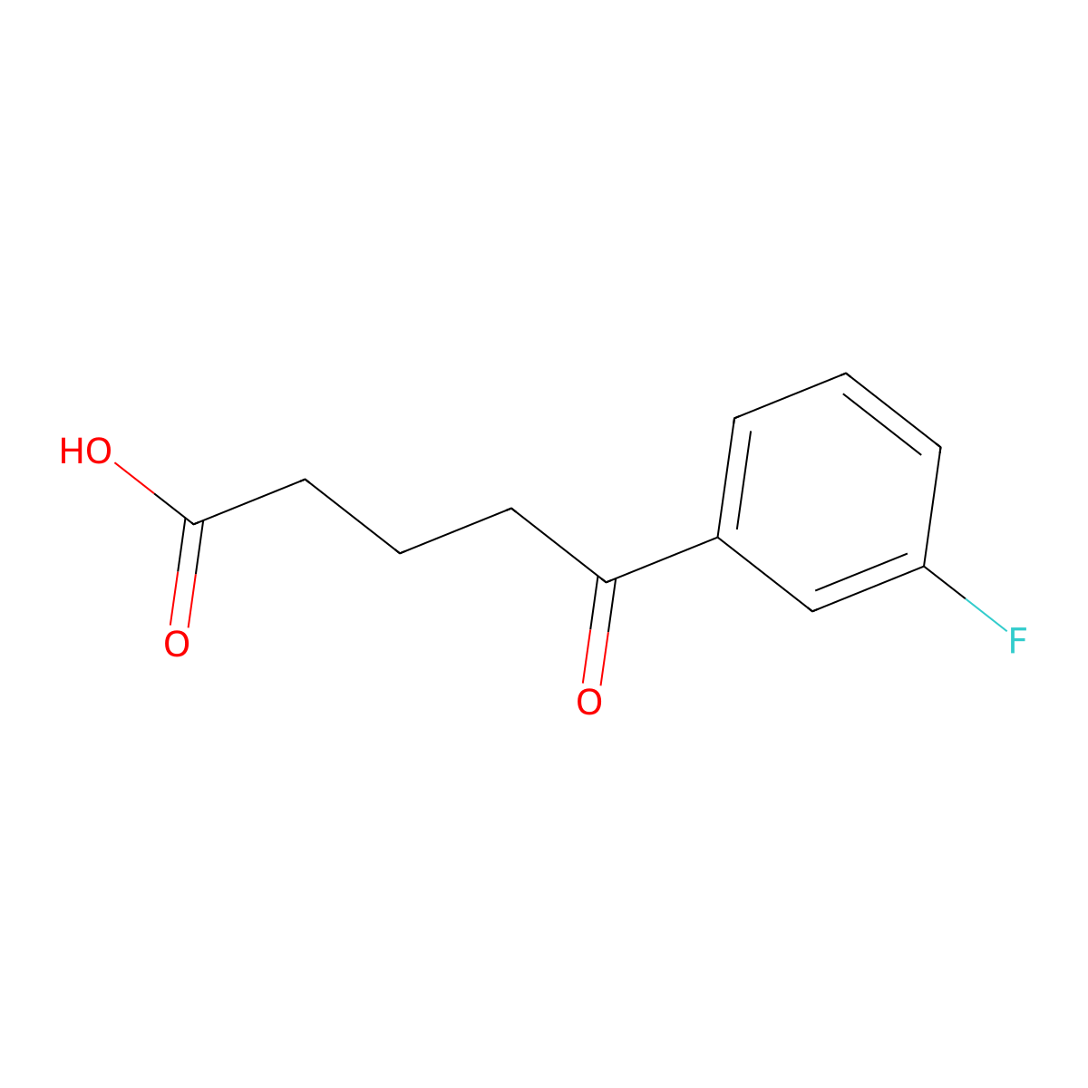 5-(3-Fluorophenyl)-5-oxovaleric acid molecular structure, CAS 845790-38-7