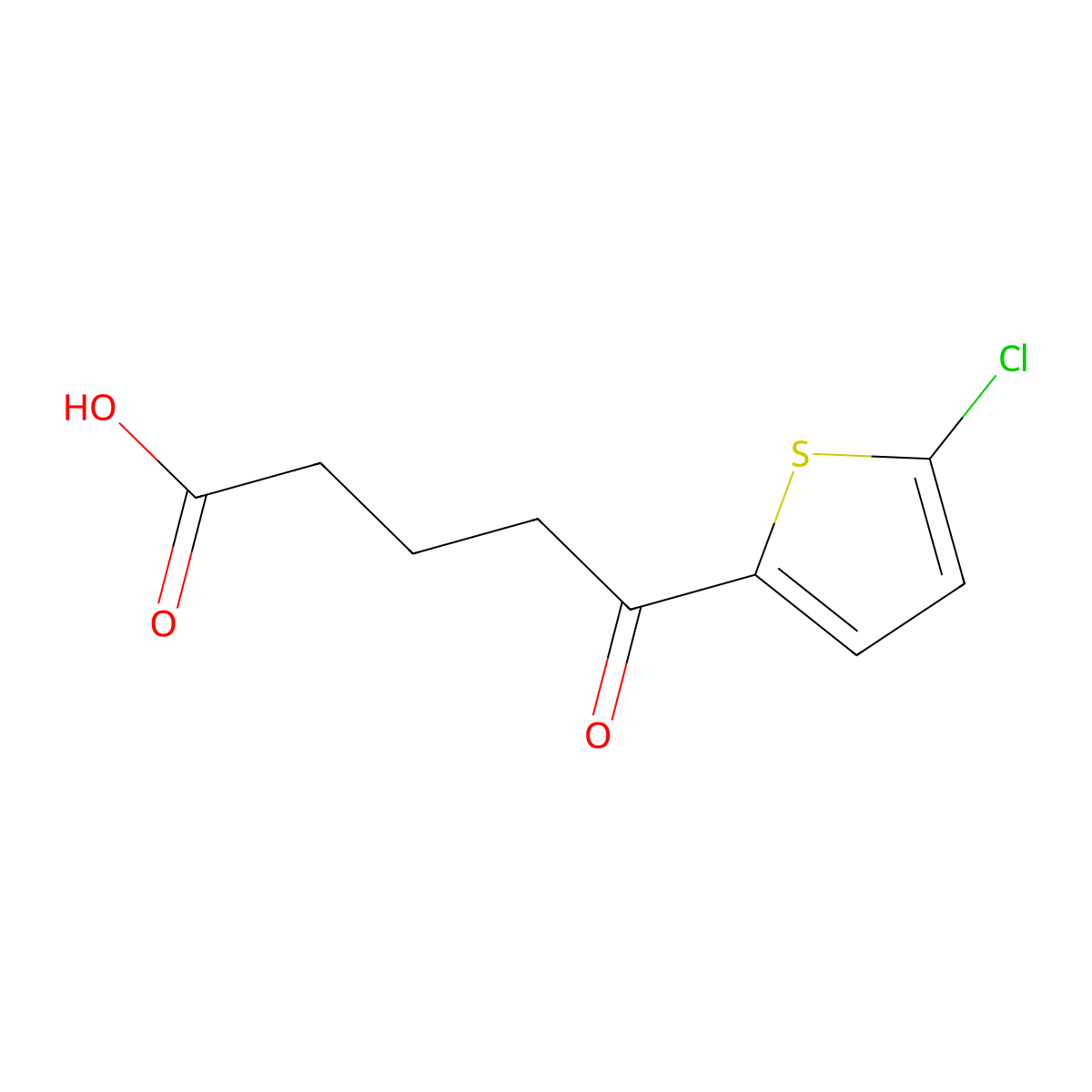 5-(5-Chloro-2-thienyl)-5-oxovaleric acid molecular structure, CAS 845790-40-1