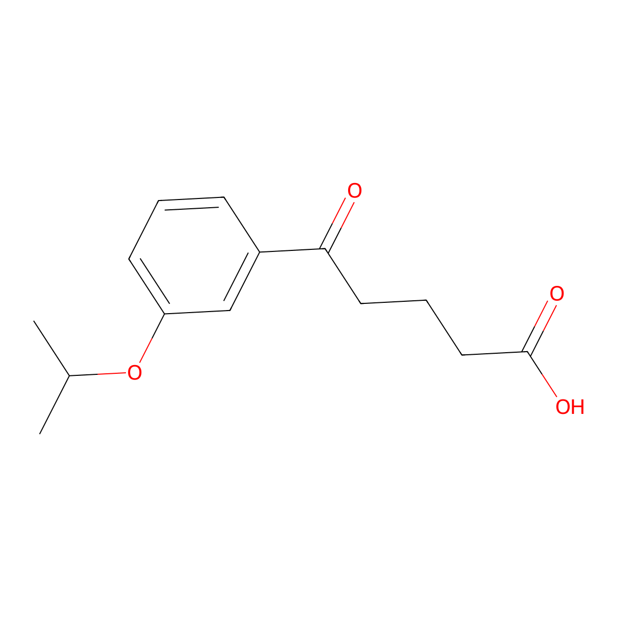 5-(3-Isopropoxyphenyl)-5-oxopentanoic acid molecular structure, CAS 845790-43-4