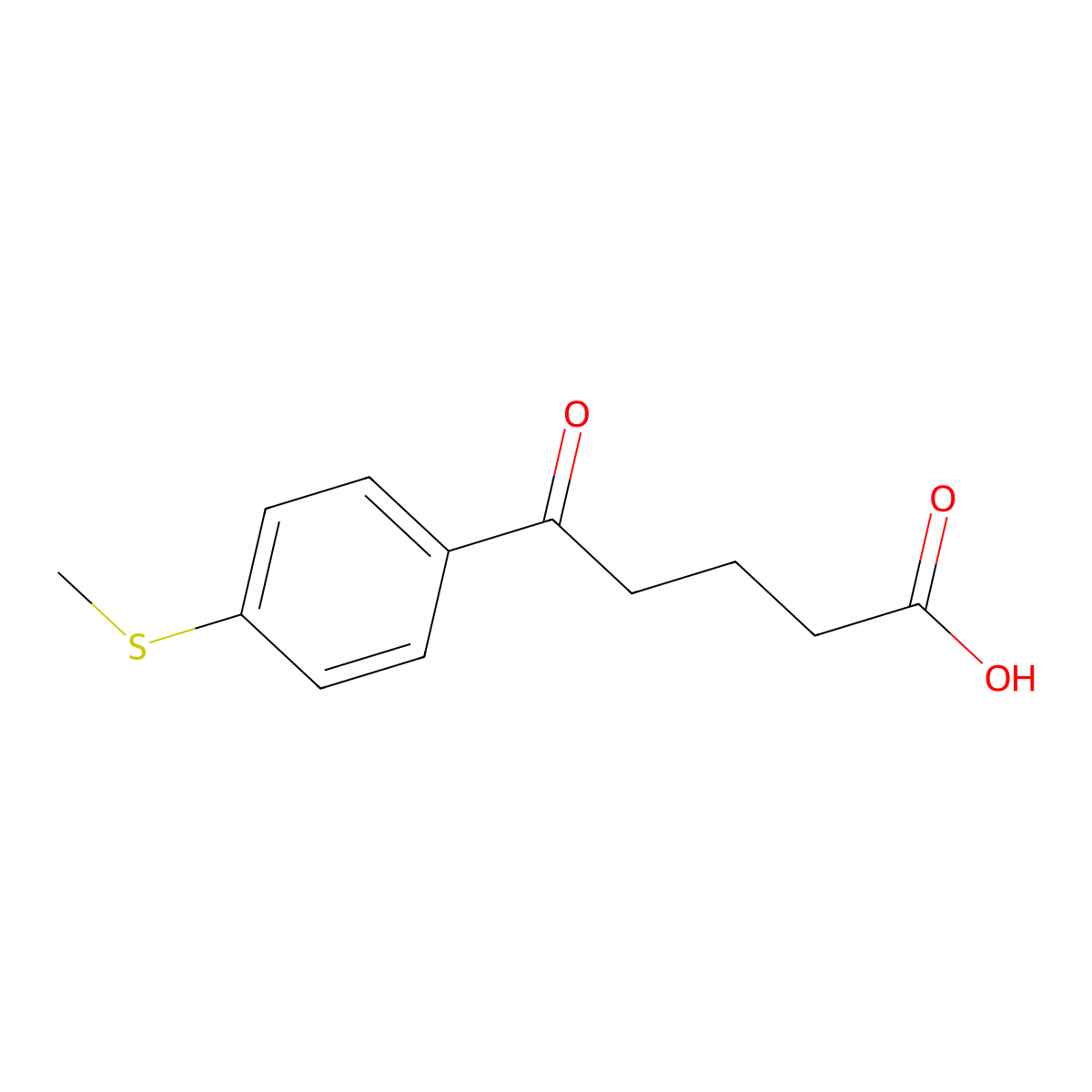5-Oxo-5-(4-thiomethylphenyl)valeric acid molecular structure, CAS 845790-49-0