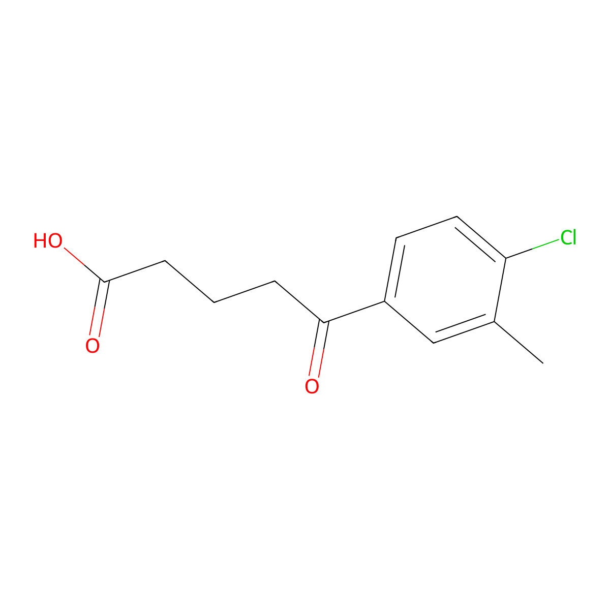 5-(4-Chloro-3-methylphenyl)-5-oxovaleric acid molecular structure, CAS 845790-51-4