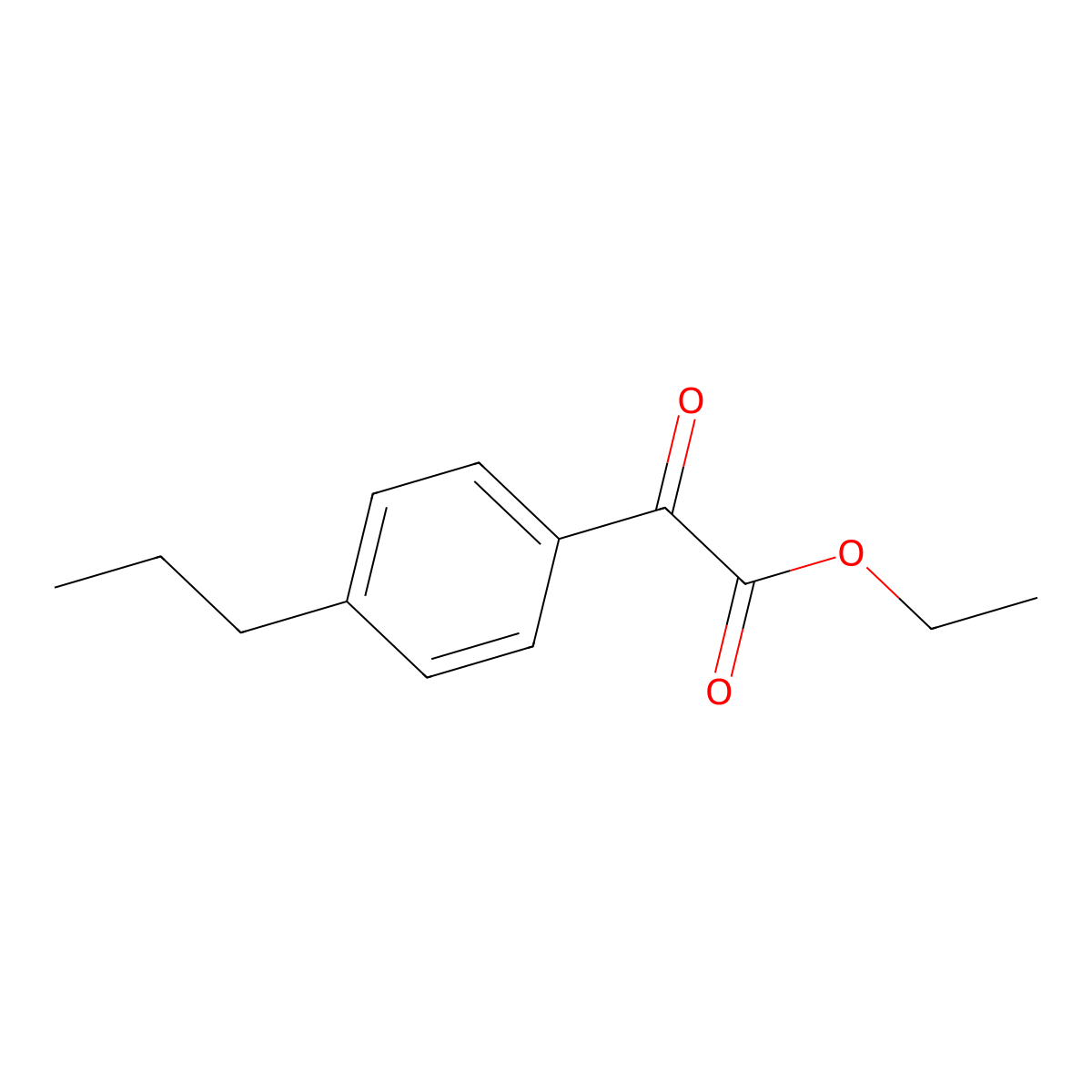 Ethyl 4-n-propylbenzoylformate molecular structure, CAS 845790-55-8