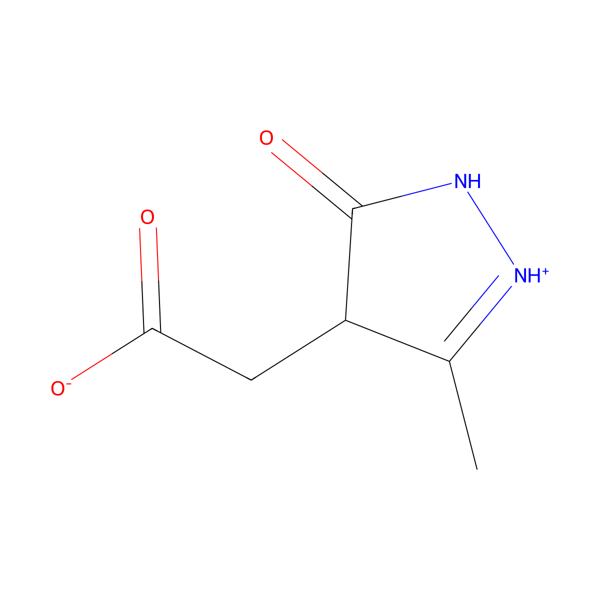 2-(3-methyl-5-oxo-4,5-dihydro-1H-pyrazol-4-yl)acetic acid molecular structure, CAS 845808-92-6