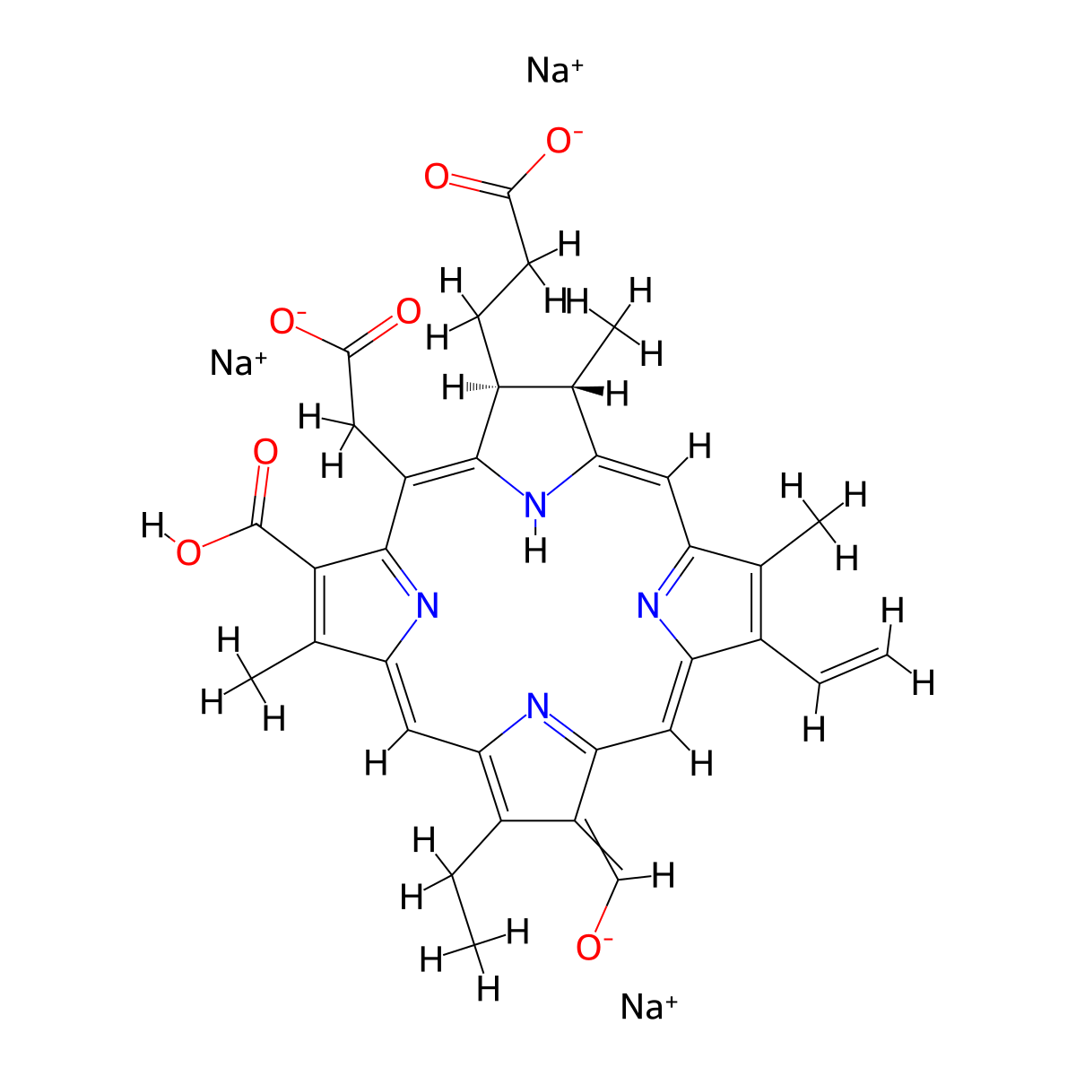Rhodin G7 sodium salt molecular structure, CAS 84581-15-7