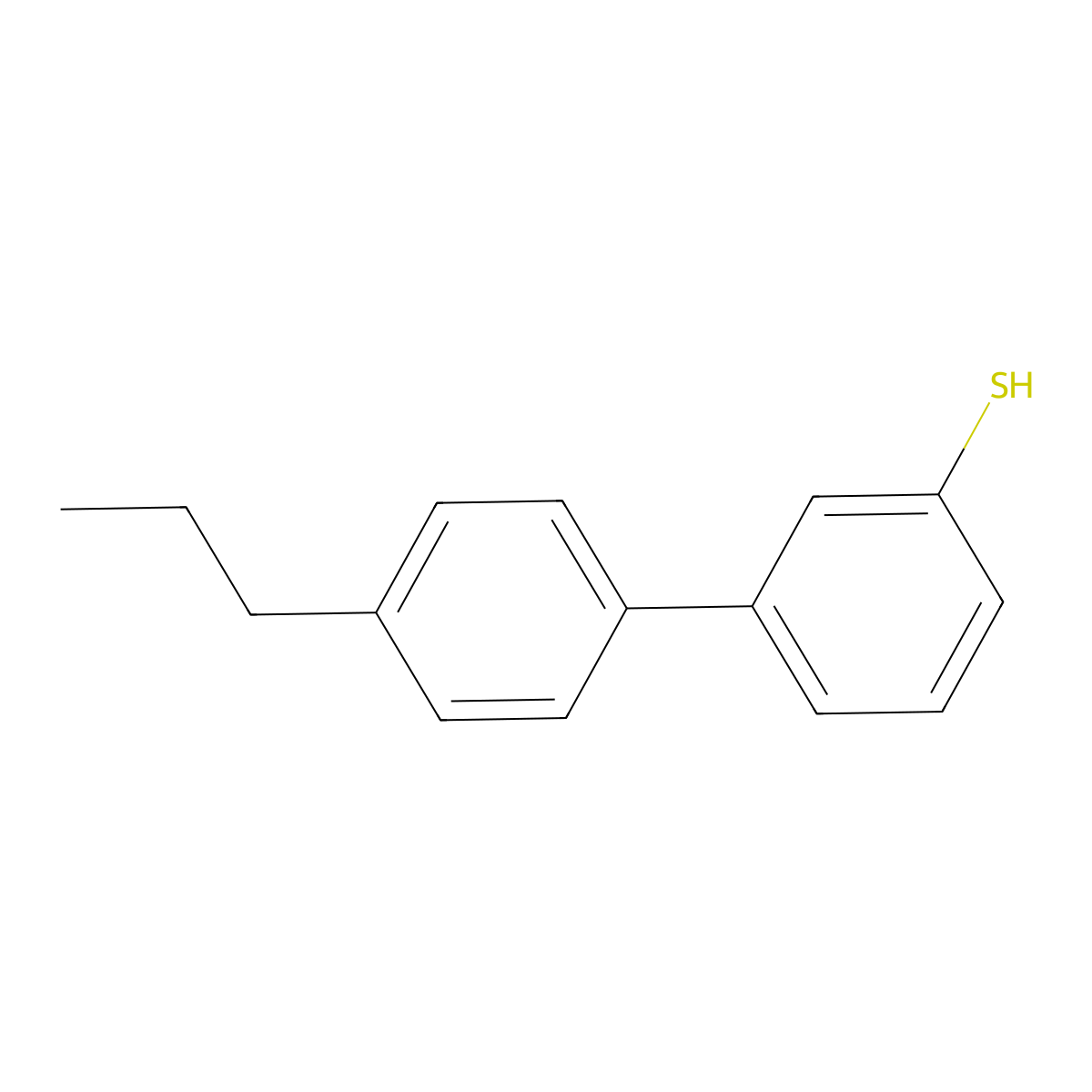 4'-Propyl-[1,1'-biphenyl]-3-thiol molecular structure, CAS 845823-01-0