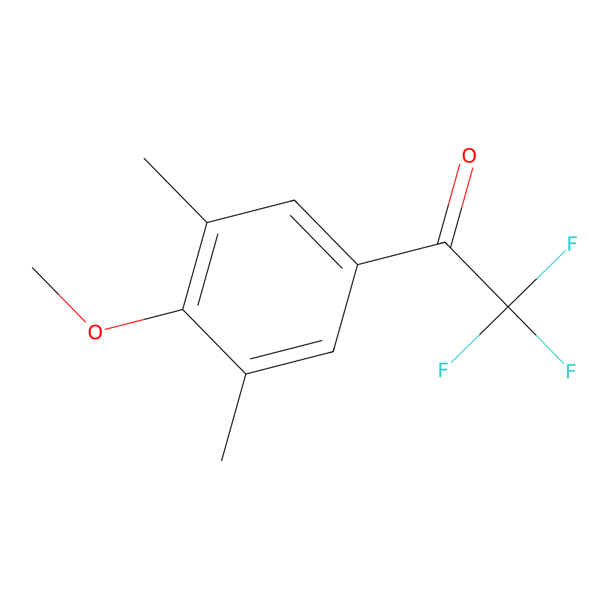 2,2,2-Trifluoro-1-(4-methoxy-3,5-dimethylphenyl)ethanone molecular structure, CAS 845823-08-7