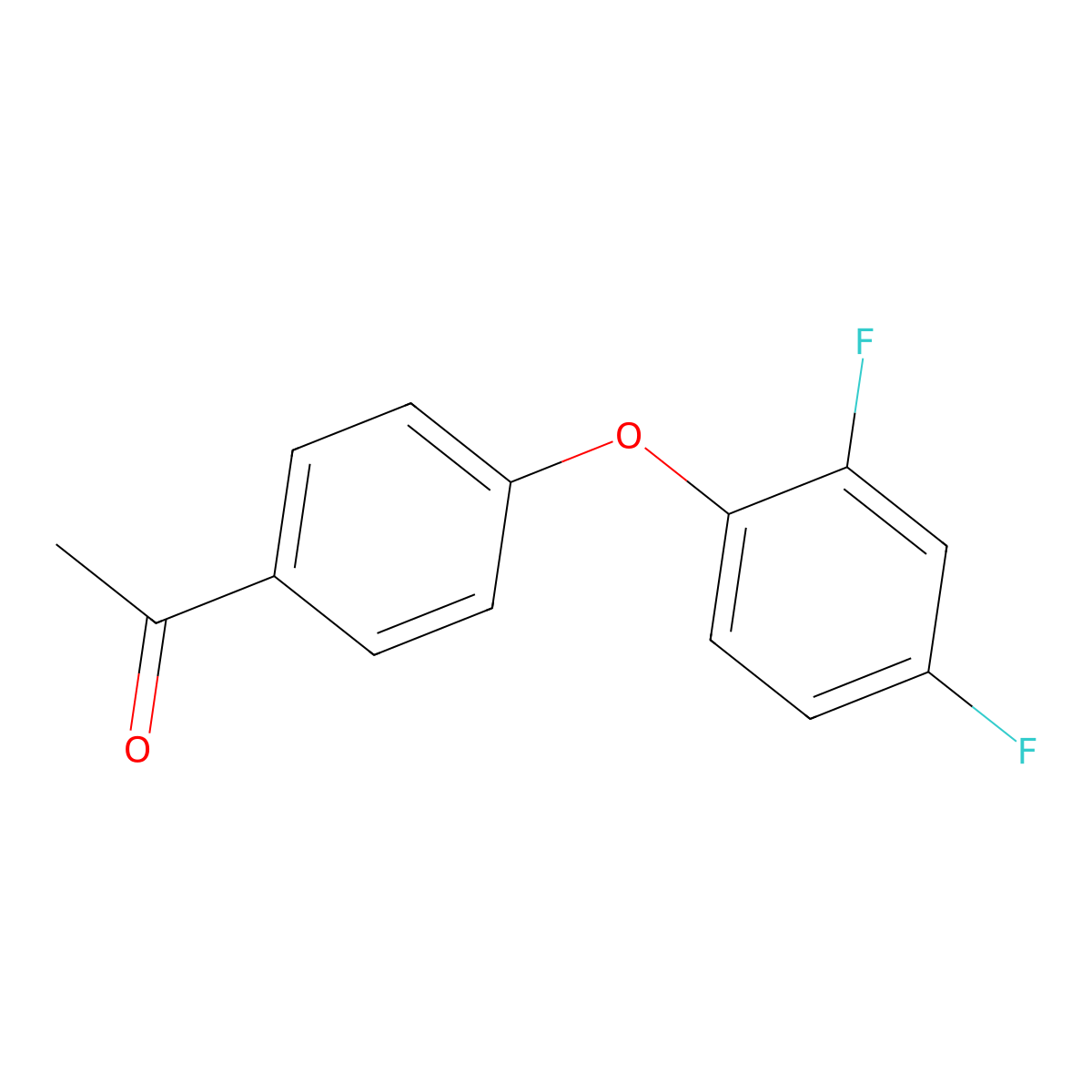 4'-(2,4-Difluorophenoxy)acetophenone molecular structure, CAS 845823-27-0