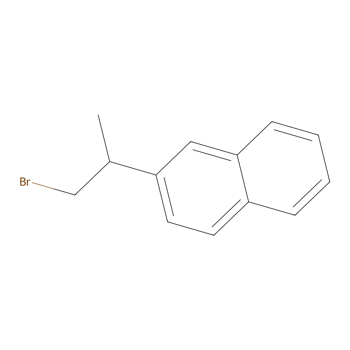 2-(1-Bromopropan-2-yl)naphthalene molecular structure, CAS 845825-97-0