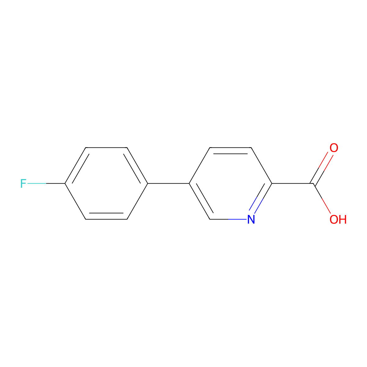 5-(4-Fluorophenyl)pyridine-2-carboxylic acid molecular structure, CAS 845826-99-5
