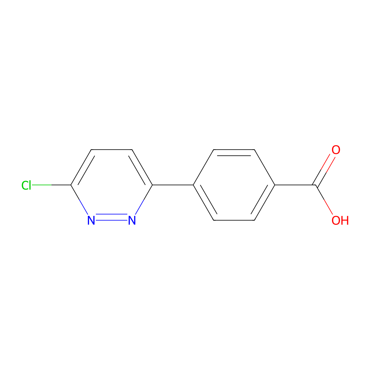 4-(6-chloropyridazin-3-yl)benzoic Acid molecular structure, CAS 845827-17-0