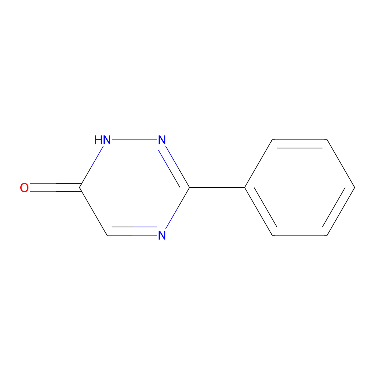 3-Phenyl-1,2,4-triazin-6(1H)-one molecular structure, CAS 84586-28-7