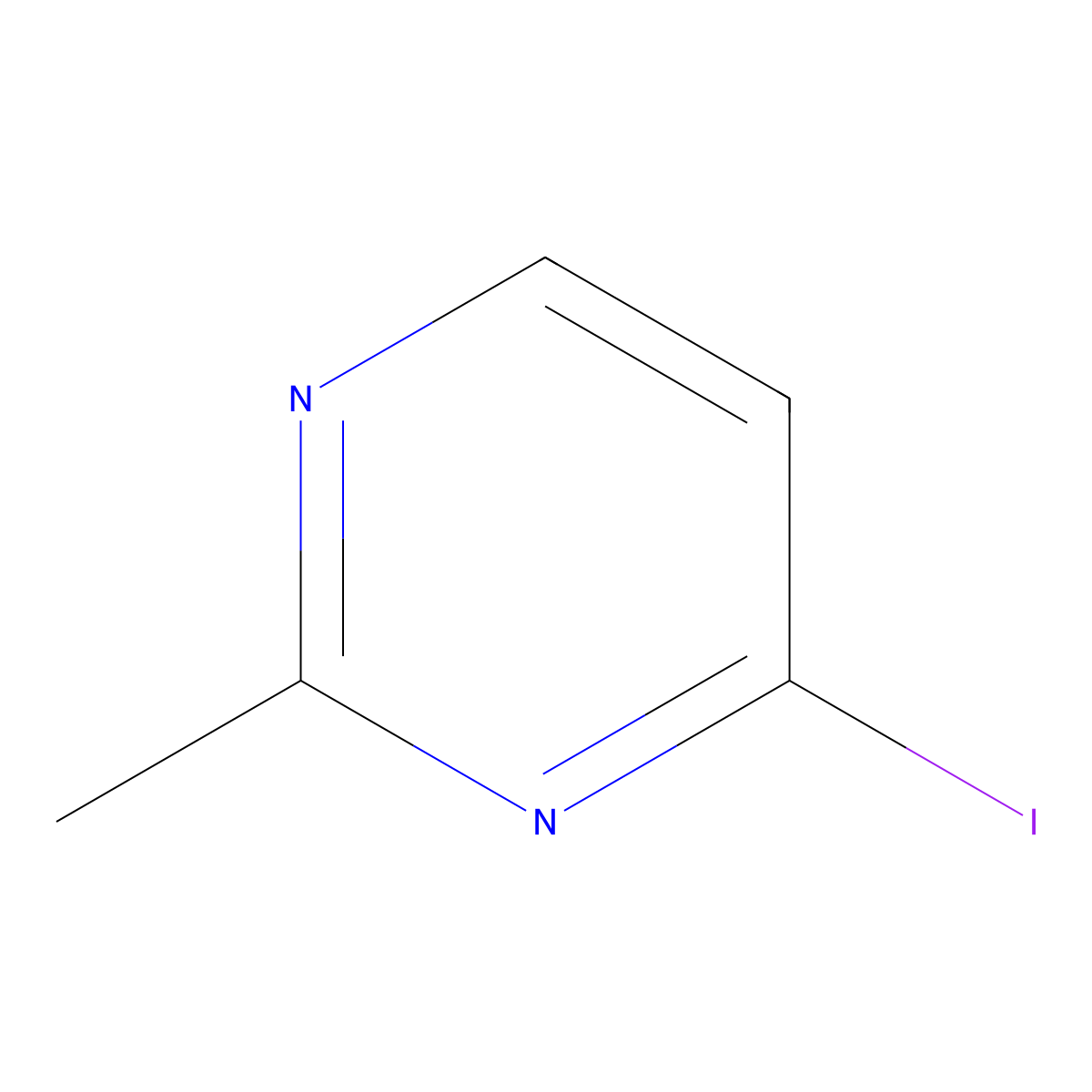 4-Iodo-2-methylpyrimidine molecular structure, CAS 84586-49-2