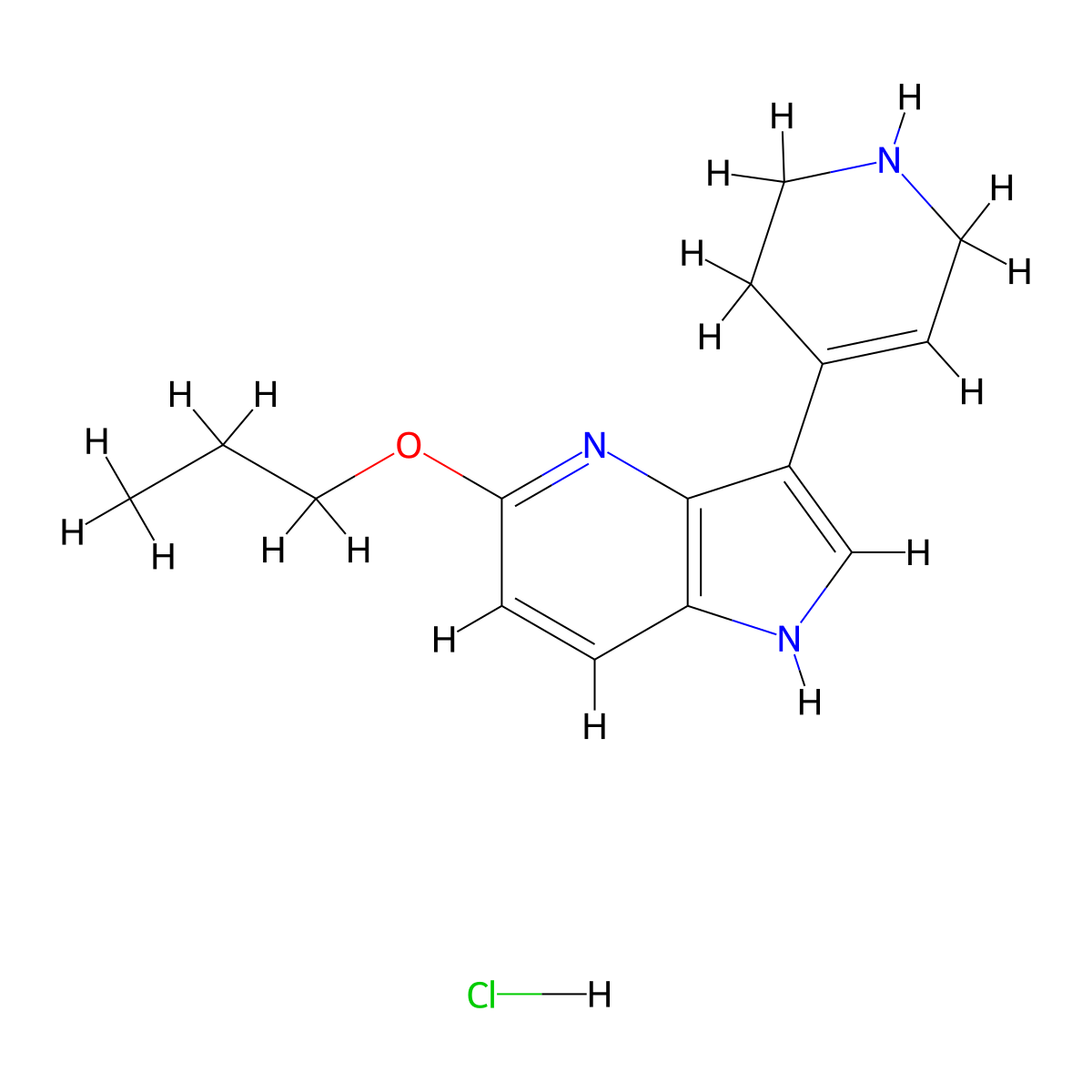 CP 94253 hydrochloride molecular structure, CAS 845861-39-4