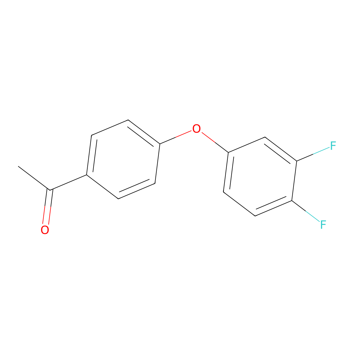 4'-(3,4-Difluorophenoxy)acetophenone molecular structure, CAS 845866-50-4