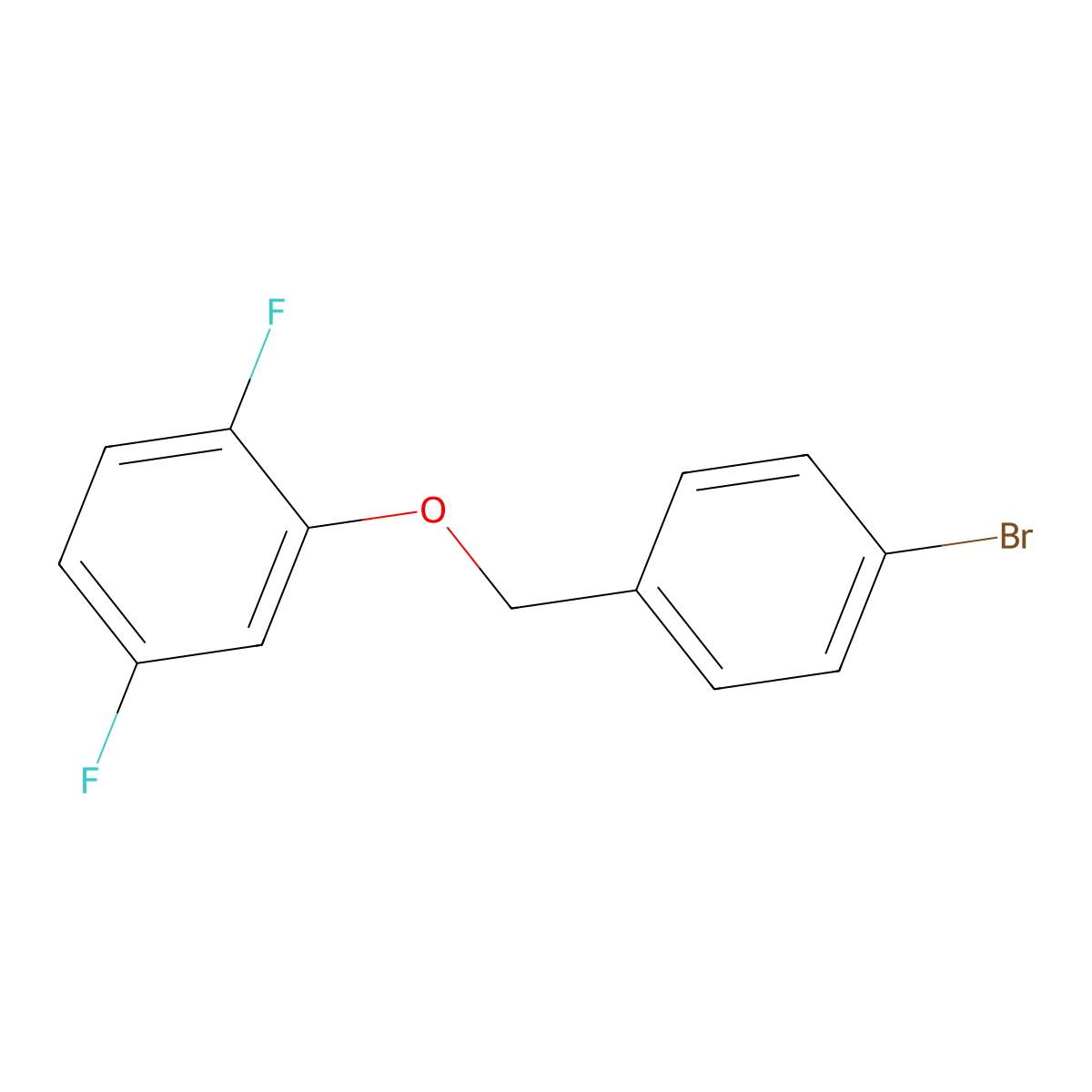 1-(4-Bromobenzyloxy)-2,5-difluorobenzene molecular structure, CAS 845866-76-4