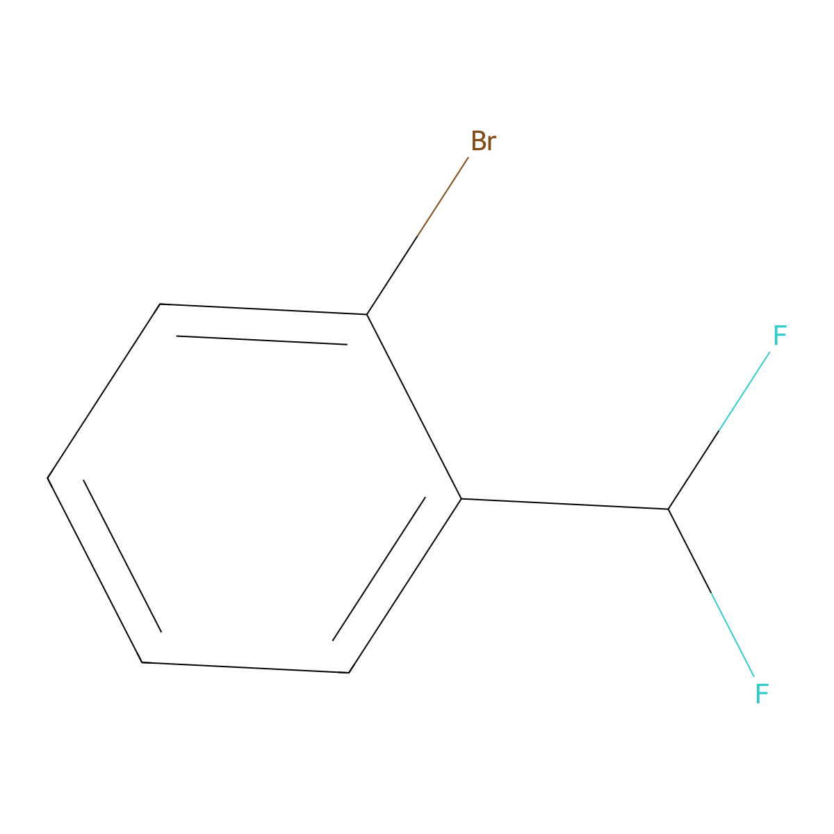 1-Bromo-2-(difluoromethyl)benzene molecular structure, CAS 845866-82-2