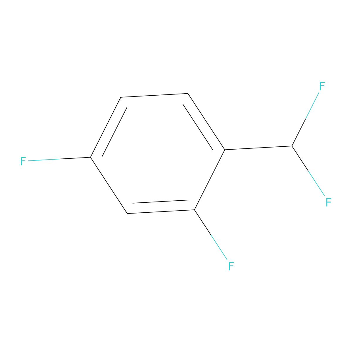 1-(Difluoromethyl)-2,4-difluorobenzene molecular structure, CAS 845866-84-4