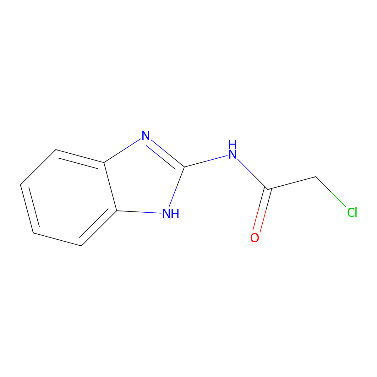 N-1H-benzimidazol-2-yl-2-chloroacetamide molecular structure, CAS 84587-80-4