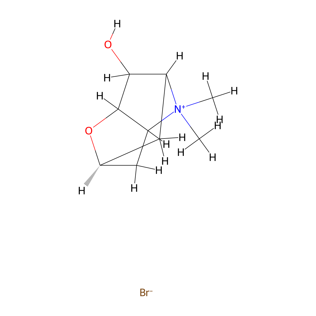 Tiotropium Bromide EP Impurity H molecular structure, CAS 845870-40-8