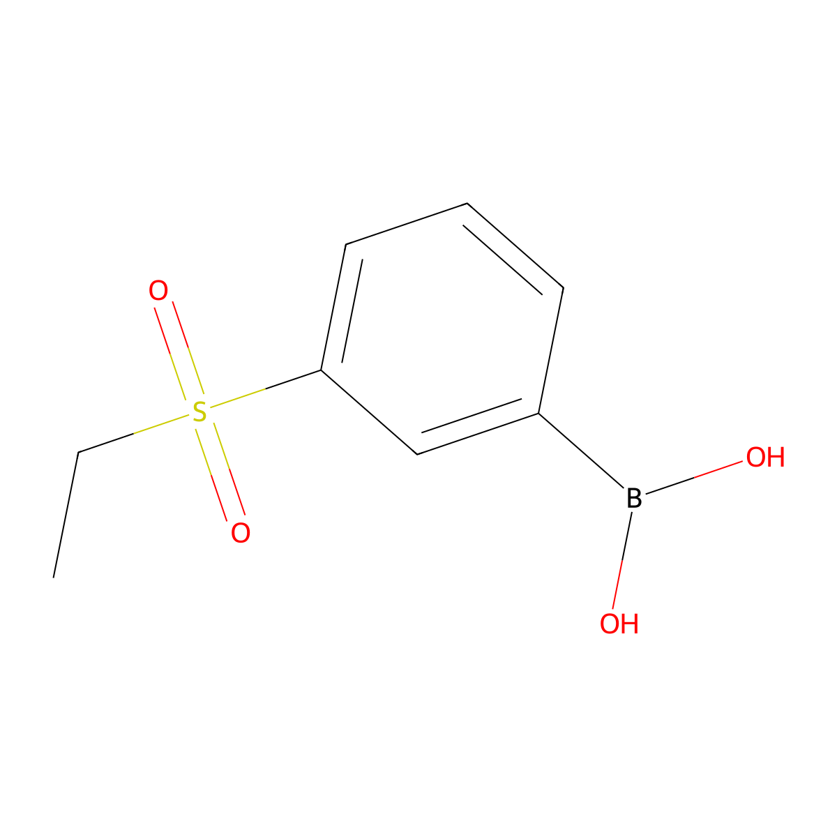 3-Ethylsulfonylphenylboronic acid molecular structure, CAS 845870-47-5