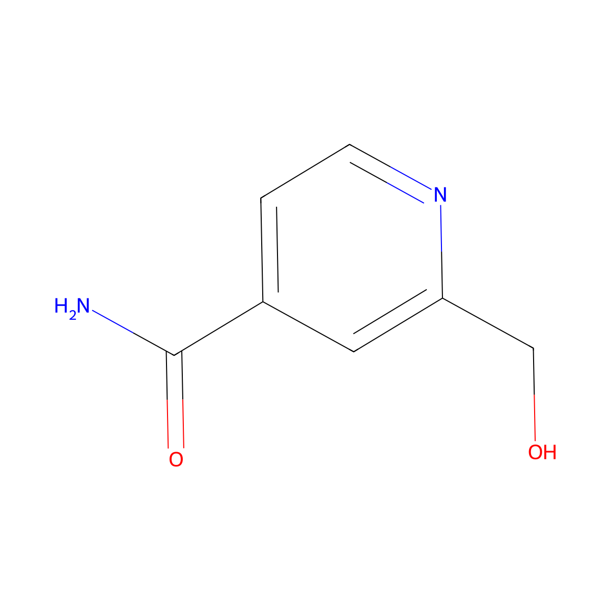 2-(Hydroxymethyl)isonicotinamide molecular structure, CAS 84589-39-9
