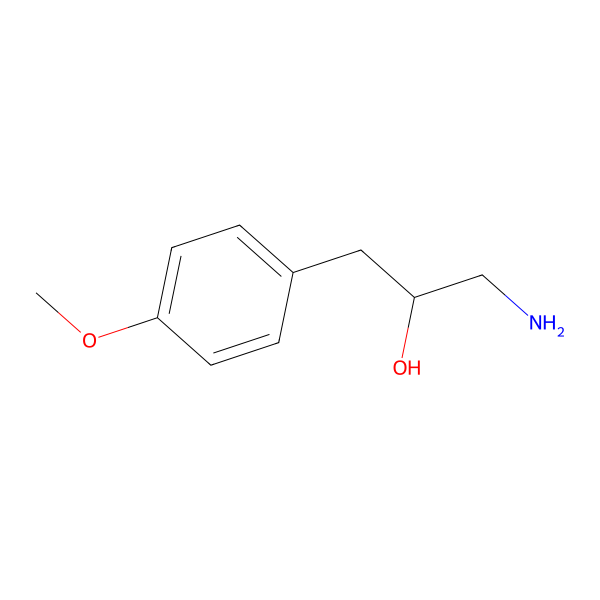 1-Amino-3-(4-methoxyphenyl)propan-2-ol molecular structure, CAS 845910-14-7
