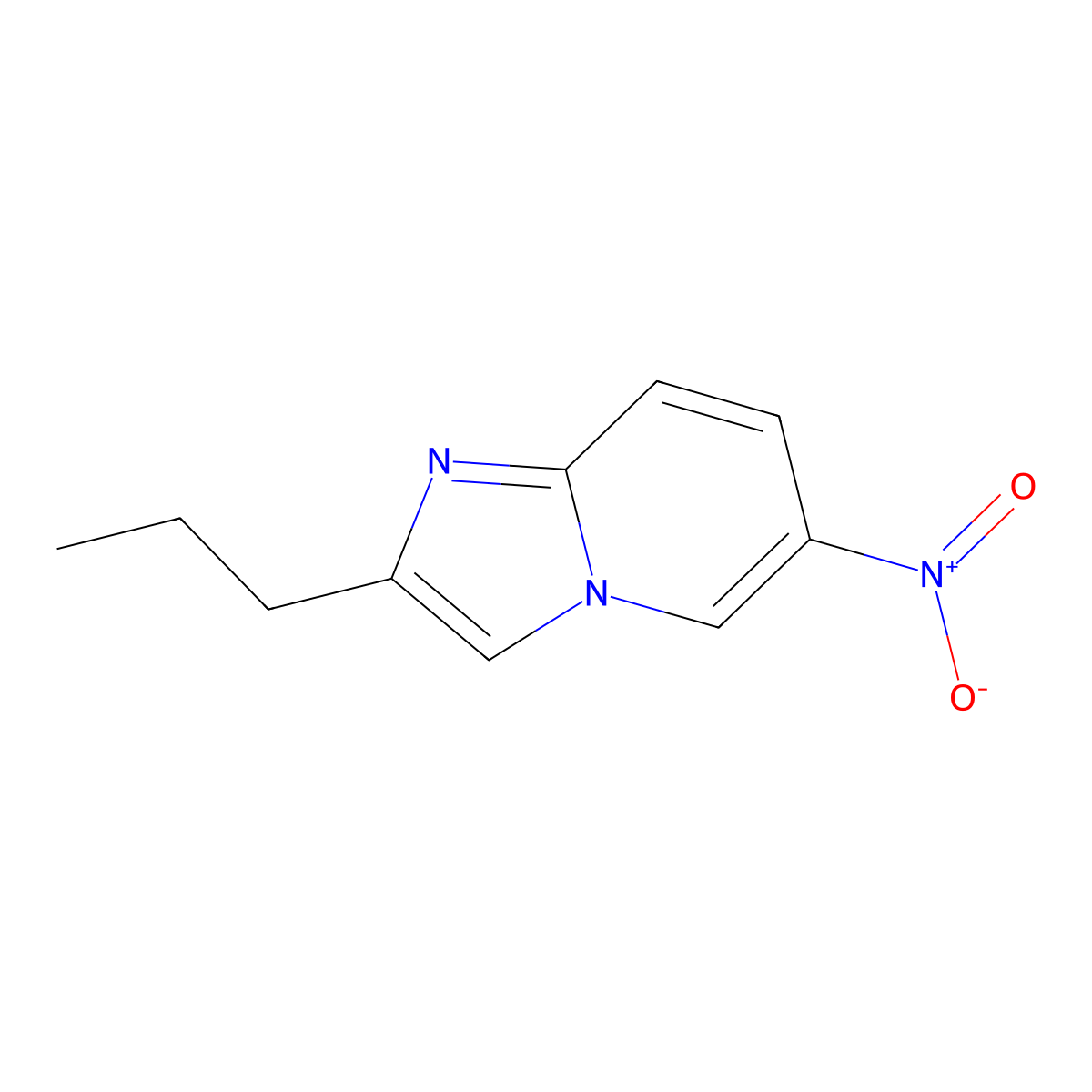 6-Nitro-2-propylimidazo[1,2-a]pyridine molecular structure, CAS 845930-68-9